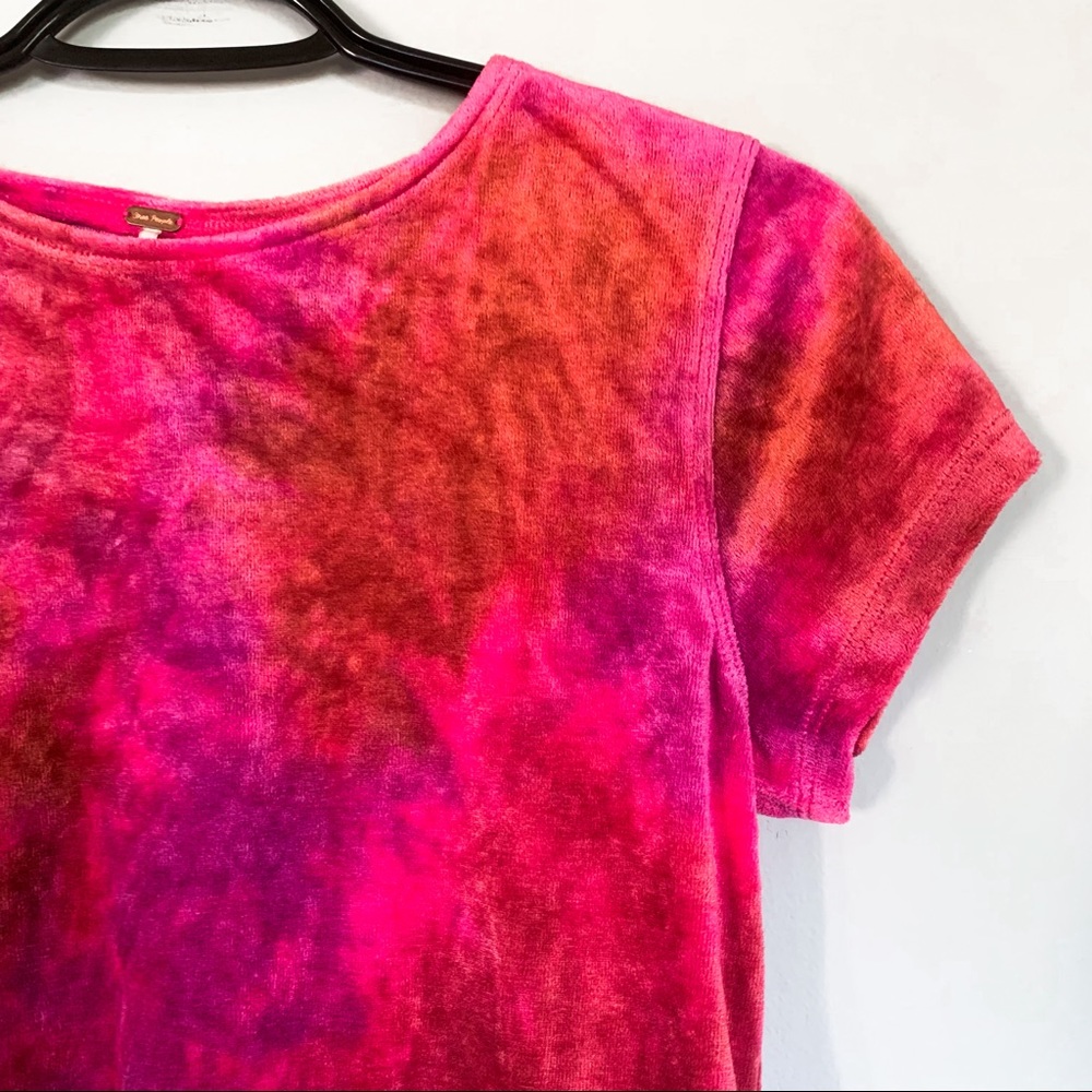 NWOT • Free People • Bright Eyes Velvet Crop Top - Picture 2 of 6